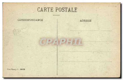Reims — Plac Handlowy i ulica Trudaine, uszkodzenia spowodowane bombardującami 1914-1917 — kolekcja G. Dubolet, Reims — Rewers