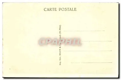 Plombières-les-Bains — Wejście do Nowych Term — wydawca BRAUN & Cie, Dornach — Rewers