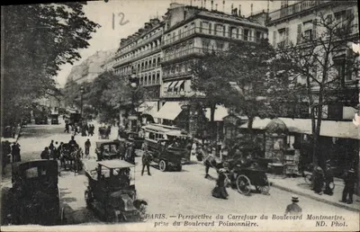 PARIS — Perspective du Carrefour du Boulevard Montmartre, prise du Boulevard Poissonnière — ND. Phot.