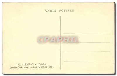 Le Mans — Biskupstwo (stare Grabatoire zbudowane między 1528 a 1542) — Adol — Rewers