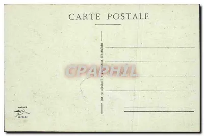 Strasbourg - Ponte dos Vosges, Igreja Protestante e Catedral — Impr. Ch. Bergeret, Strasbourg, n°210 — Verso