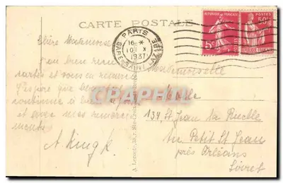 Paris — Le Sacré Cœur et les Jardins — Éditeur inconnu, n° 170 — Verso