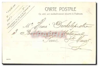 Paryż — La Conciergerie — widok z mostu z tramwajem — wydawca anonimowy, n°8 — Rewers