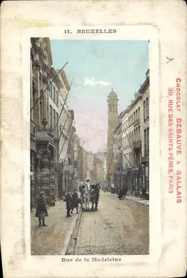 Rua da Madeleine — Bruxelas — editor Chocolat Debauve & Gallais, Paris