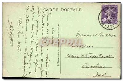 BREST - Główna Aleja Cours Dajot — J. Nosais, wydawca, nr 43 — Rewers