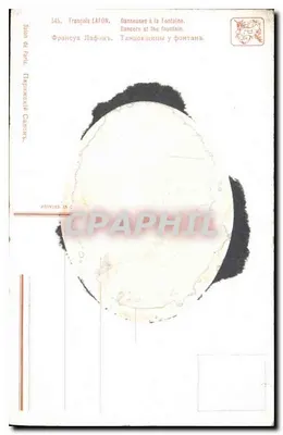 Dançarinas na fonte — obra de François Lafon — série 545 — edição Paris — Verso