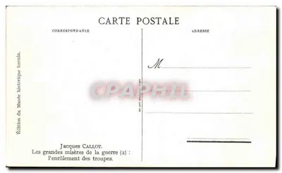 Wyprowadzanie wojska — Jacques Callot (2) — Wydanie Muzeum historycznego lotyckiego — Rewers
