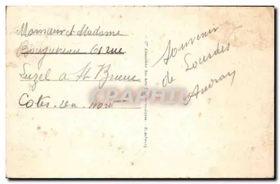 Lourdes - O Calvário dos Bretões — editor G. Alexandre des Arts Physiocoïdiques, Strasbourg, n° 273 — Verso