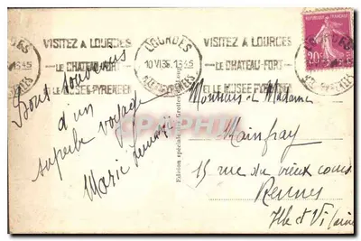 Lourdes — Grotty Loup (10 minut od Bazyliki) — Tempel Meduz — LL — Rewers