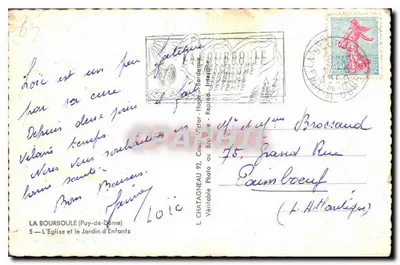 La Bourboule — Perle des villes d'Eaux — Éditeur Elée, n°5 — Rewers