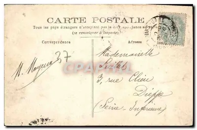 Castelo de Candé - Entrada principal — Monts (Loir-et-Cher) — editor G. B. 4 — Verso