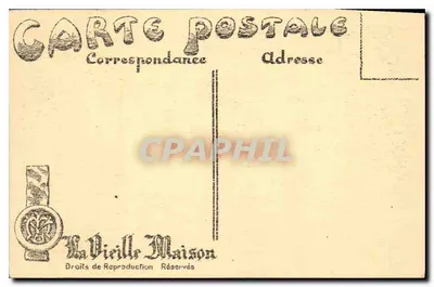 Dinan - A Rue de la Cordonnerie — cliché Pambroun, editor La Vireille Maison — Verso