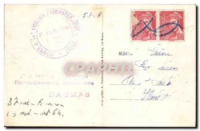Savigné-l'Évêque (Sarthe) — Zamek Ménil — znak wersji nr 247 — Rewers