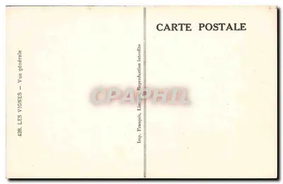 Winorośl — Widok — Druk. François, Limoges — Rewers