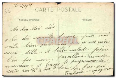 Bar-le-Duc - La Rue Phulpin — H. C. editor, n° de série 05 — Verso