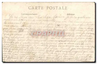Mont-Saint-Éloi (P.-de-C.) — Nędza po bombardowaniu — Louis Racquet, Paryż — Rewers