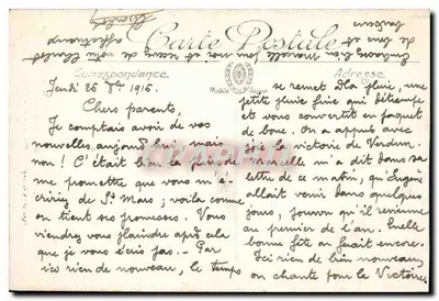 Katedra — Widok z Paryża n° 667 — Fotografia Sekcji Fotograficznej Armii — Rewers