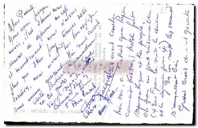Lac d'Estaiège — rebanho de ovelhas — editor YAN, n°290 — Verso