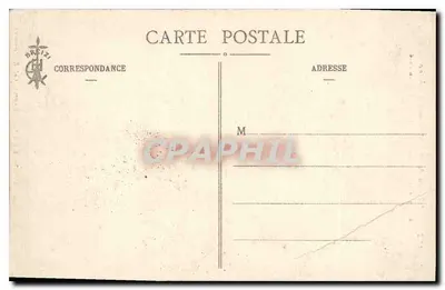 Bilhete postal antigo Castelo de St Aubin en Pledeliac (C du N) a Mme la Batonne Albert de Palieul Pavillon Nord Chate — Verso