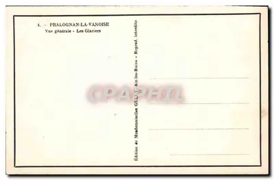 Pralognan-la-Vanoise — Ogólny widok - Lodowce — Wydawnictwo Paniów GULUX, Aix-les-Bains — Rewers