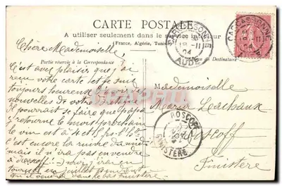 Widok starego miasta Carcassonne — drukowana wersja — wydawca Micheline — Rewers