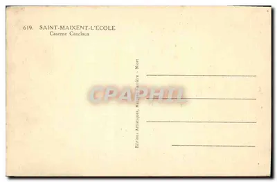 Saint-Maixent-l'École — Cuartel Canclaux — Éditions Artistiques, Maucorau-Carrière - Niort — Reverso
