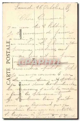 Vichy — ogólne widok z katedrą św. Ludwika — zdjęcie z Astoria-Palace — Rewers