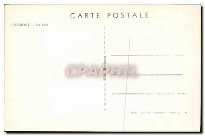 Coemont — O Loir — Edit. Mariceau — Verso