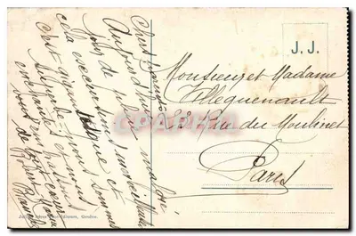 O Mont-Blanc visto de Chamonix — J.J. 6266 — J.J. Éditeurs — Verso
