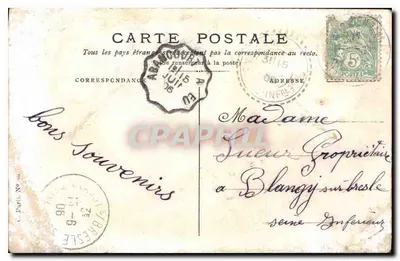 Happy Festival — floral decoration and doves — publisher not visible — Back