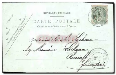 Bordeaux — Szczegółowy widok pomnika Girondynów — LL. — St. Delagauz 28 lipca 1903 — Rewers