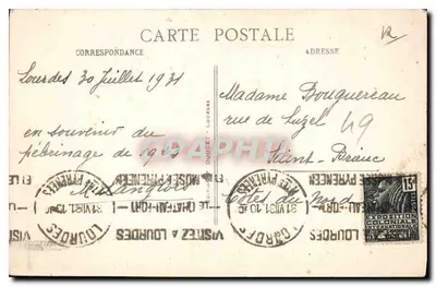 Lourdes - San Michele e vista generale dell'Esplanade — P.D. n°43 — Verso