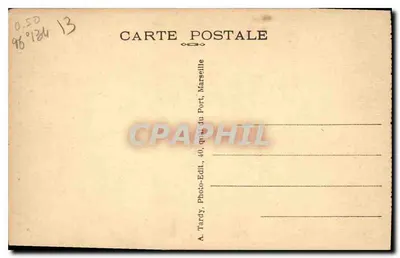 Beeld van de Vénitée — werk van Jean-Joseph Allemand — Marseille — Achterkant
