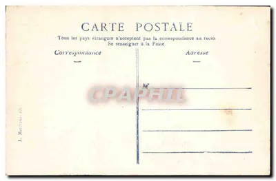 Chiesa di notte — editore L. Marchand — Verso