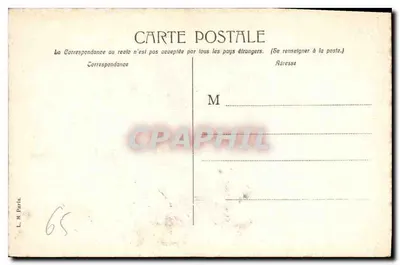 Lourdes - La Grotte miraculeuse — L. M. Paris, n°65 — Verso