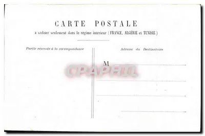 Frau mit der Mandoline — Kontemplative Szene — Innere Karte (Frankreich, Algerien, Tunesien) — Rückseite