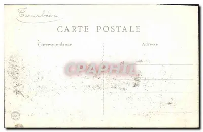 Bilhete postal antigo O Castelo de Fricourt vista tirada durante dezembro de 1914 — Verso