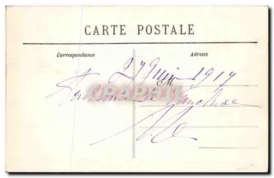 Fontaine de Vaucluse (Vaucluse) — The Cascades — Artist Editions J. Brun et Cie, Carpentras, no. 53 — Back