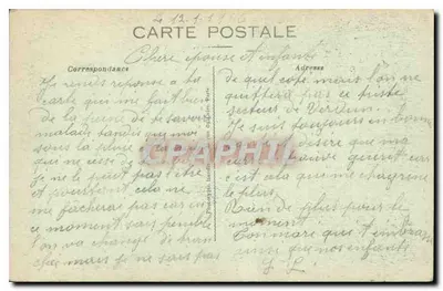 Verdun — Caserne Miribel (Ruínas Setembro 1916) — Phot-Express, Vieux Paris 1215 — Verso