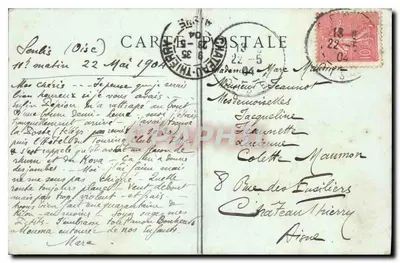 Senlis — Ruiny Abbatii la Victoire — kolekcje ND Phot, nr 15 — Rewers