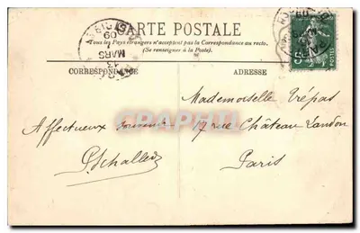 CANNES — Les Rochers et l'Estérel — LL. — n° 136 — Verso