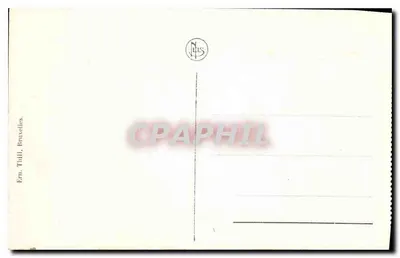 Mons — Hotel de Ville — editor N. Thill, Bruxelas, n°1 — Verso