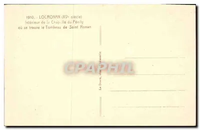 Locronan - Interno della cappella del Pénity — Tomba di San Ronan — foto Cadennalin — Verso
