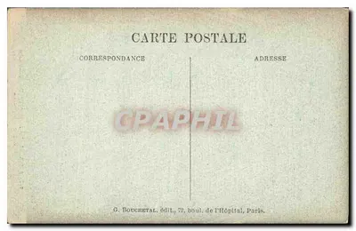 Paris — A Santa Capela (Capela Alta) — Interior e Rosace — G. Bouchet, editora, 72, avenue do Hospital, Paris — Verso