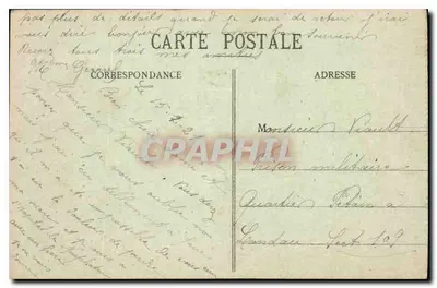 Domremy - A Basílica — editora Mme Damance, número de série não visível — Verso