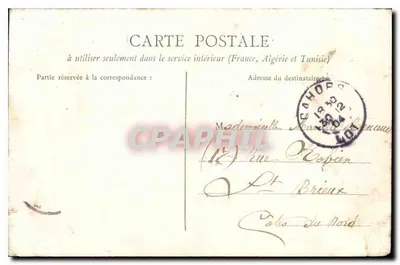 Stara pocztówka Cahors Most Valentre Wejście — Rewers