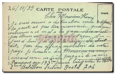 Vizzavona (Córse) — Monte-d'Oro — J. Boretti, n° 155 — Verso