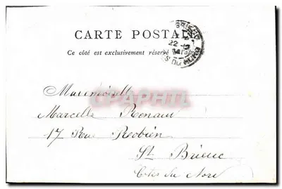 Panthéon — Wydane przez BON MARCHÉ — PARIS — Rewers