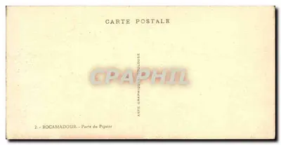 Rocamadour — Porte du Figulier — Arts Graphiques Toulouse — Rewers