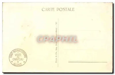 Haut-Kœnigsbourg — Brama Lwów — Braun & Cie, Imp. (Haut-Rhin) — 707 — Rewers